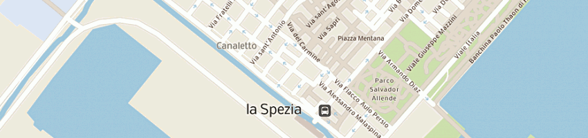 Mappa della impresa map cafe' - bar a LA SPEZIA