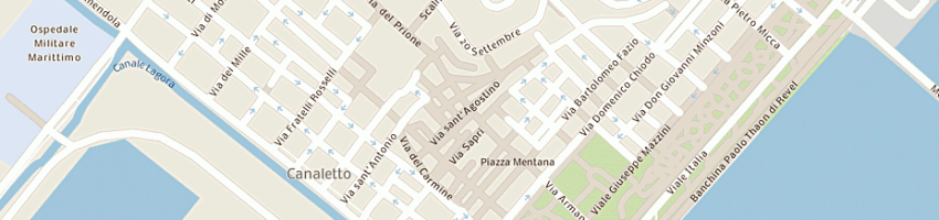 Mappa della impresa geox shop di blu srl a LA SPEZIA