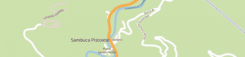 Mappa della impresa pro-loco posola a SAMBUCA PISTOIESE