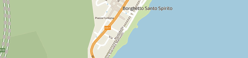 Mappa della impresa albergo ristorante borghetto a BORGHETTO SANTO SPIRITO