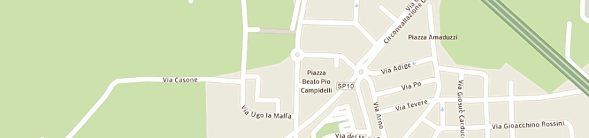 Mappa della impresa donini giuseppe a SAN MAURO PASCOLI