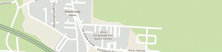 Mappa della impresa risana srl a SAN MAURO PASCOLI