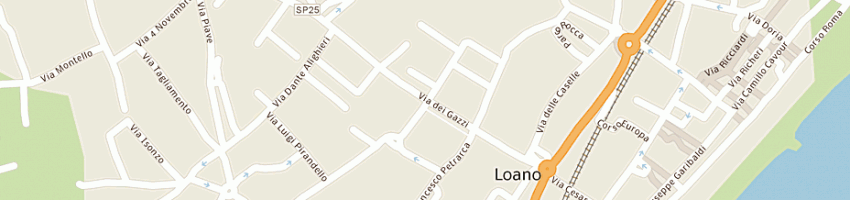 Mappa della impresa condominio villini nuovi a LOANO