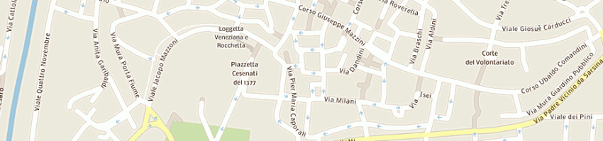 Mappa della impresa panificio bolognese a CESENA