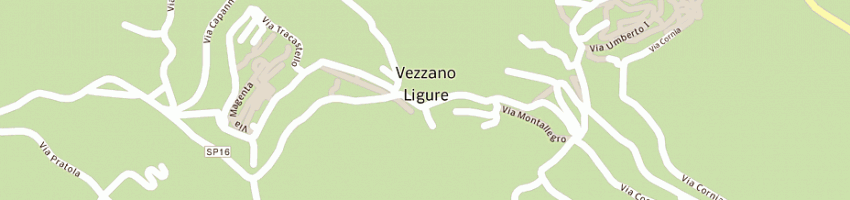 Mappa della impresa betonval calcestruzzi in cemento spa a VEZZANO LIGURE