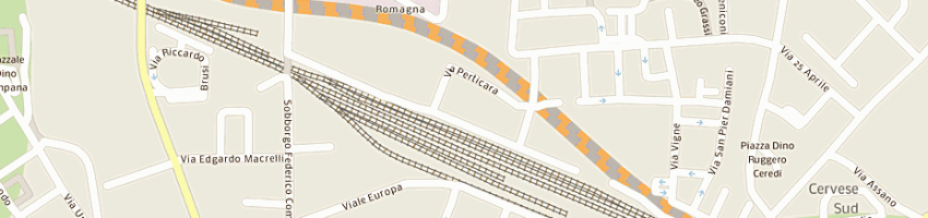 Mappa della impresa il rubicone (srl) a CESENA