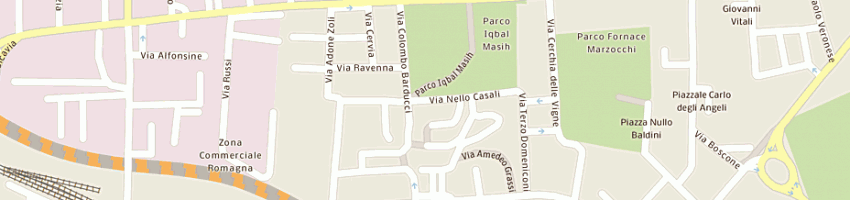 Mappa della impresa scuola dell'infanzia comunale e asilo nido vigne parco a CESENA