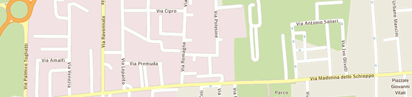 Mappa della impresa archin di architetto casadei francesca a CESENA