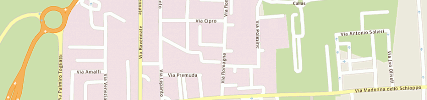 Mappa della impresa mondaini ivan - amati luca e c sas a CESENA