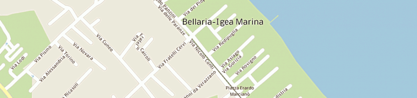 Mappa della impresa bar casali a BELLARIA IGEA MARINA