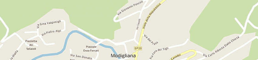 Mappa della impresa municipio di modigliana a MODIGLIANA