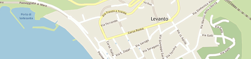 Mappa della impresa albergo hotel palace a LEVANTO
