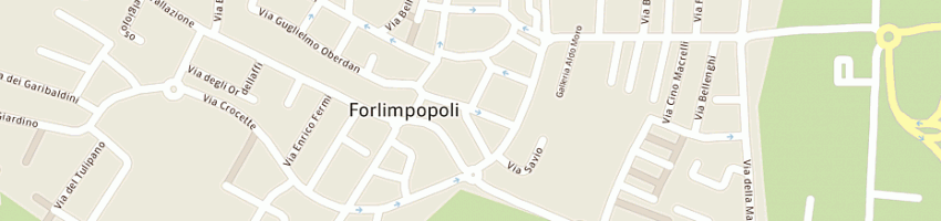 Mappa della impresa boutique del fiore di treossi barbara a FORLIMPOPOLI
