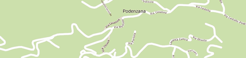 Mappa della impresa romanelli a PODENZANA