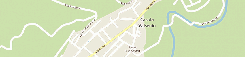 Mappa della impresa hotel ristorante all'antica corona a CASOLA VALSENIO