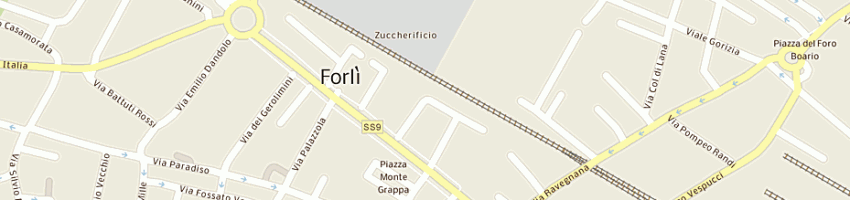 Mappa della impresa giacomucci gerardina a FORLI 