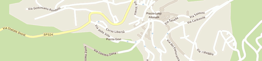 Mappa della impresa pizzeria ristorante il campanaccio a SESTOLA