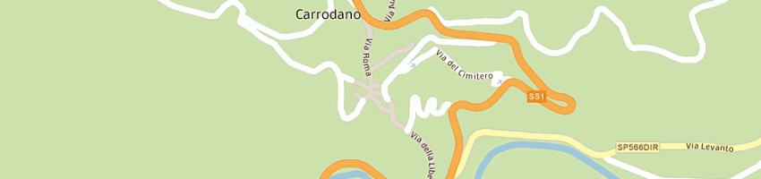 Mappa della impresa parrocchia santa felicita a CARRODANO