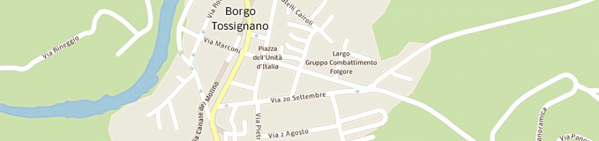 Mappa della impresa autoscuole mabo srl a BORGO TOSSIGNANO