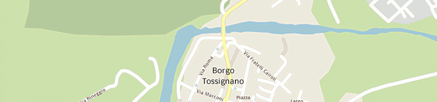 Mappa della impresa trattoria fita a BORGO TOSSIGNANO