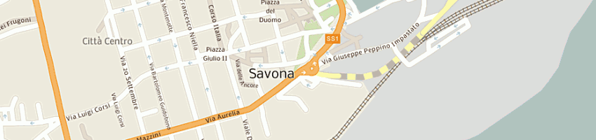 Mappa della impresa timbri letimbro di galliano miriam a SAVONA