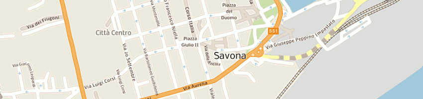 Mappa della impresa associazione di volontariato savona insieme a SAVONA