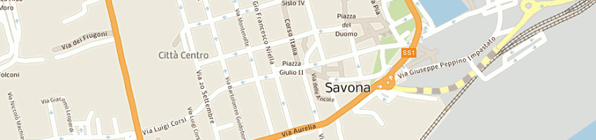 Mappa della impresa studio radiologico sas a SAVONA