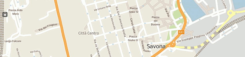 Mappa della impresa pizzeria manolo di anna maria della pietra e salvatore vuolo snc a SAVONA