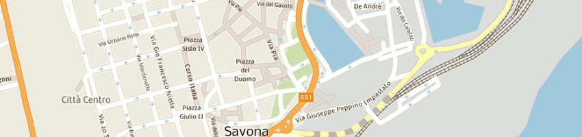 Mappa della impresa oliveri daniele a SAVONA