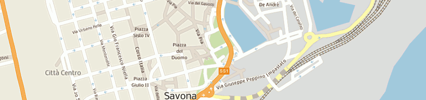 Mappa della impresa uccelleria savonese a SAVONA