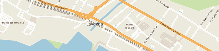 Mappa della impresa alimentari lorena a LAVAGNA