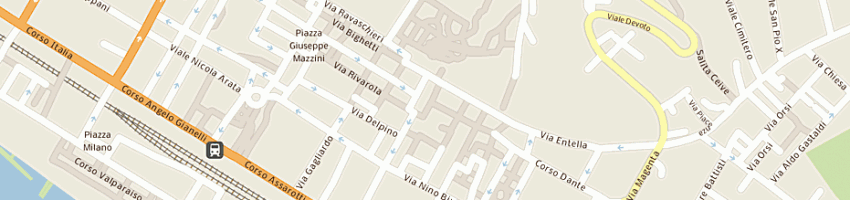 Mappa della impresa bar touche' di marcutti suma a CHIAVARI