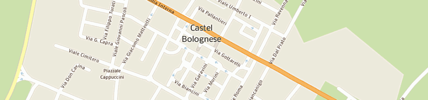 Mappa della impresa municipio a CASTEL BOLOGNESE