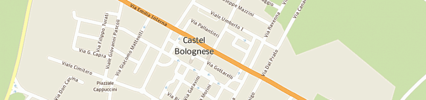 Mappa della impresa cantagalli (snc) a CASTEL BOLOGNESE