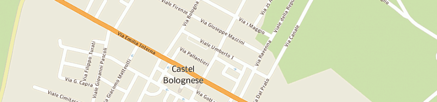 Mappa della impresa centro sociale castellano a CASTEL BOLOGNESE