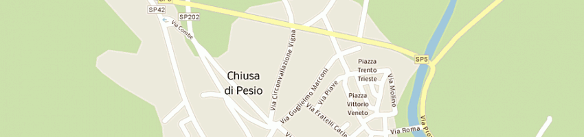 Mappa della impresa erboristeria la pesa a CHIUSA DI PESIO