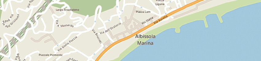 Mappa della impresa ristorante la familiare a ALBISSOLA MARINA