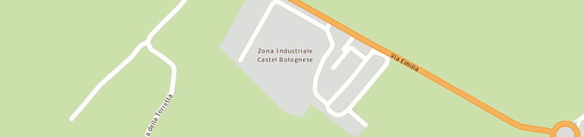 Mappa della impresa cedir ceramiche di romagna spa a CASTEL BOLOGNESE