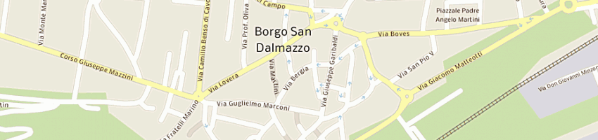 Mappa della impresa lovera roberta a BORGO SAN DALMAZZO