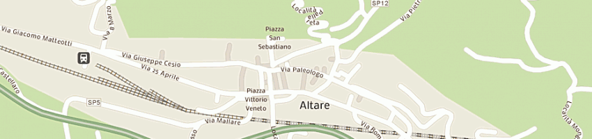 Mappa della impresa soffieria artistica amanzio bormioli di raffaello bormioli a ALTARE