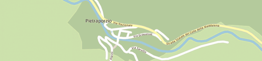 Mappa della impresa carabinieri a PIETRAPORZIO