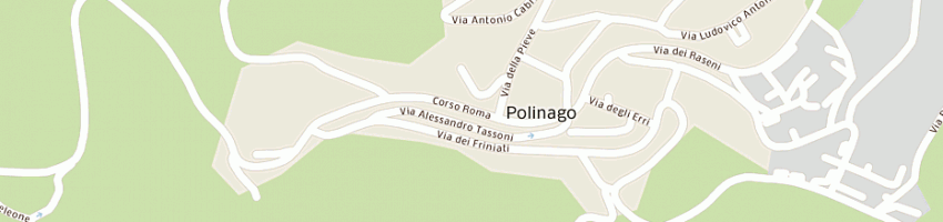 Mappa della impresa ristorante la busa di ghiani chiara a POLINAGO