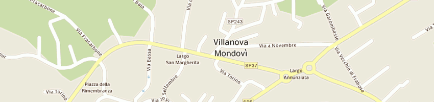Mappa della impresa castellino fratelli a VILLANOVA MONDOVI 