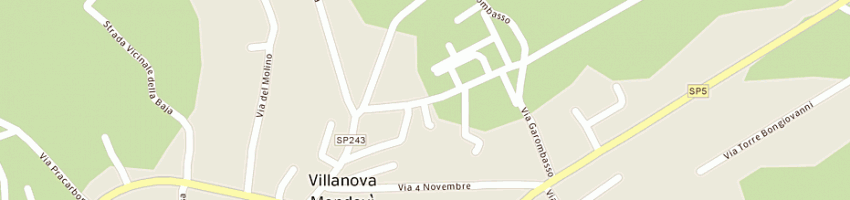 Mappa della impresa gullino antonio a VILLANOVA MONDOVI 