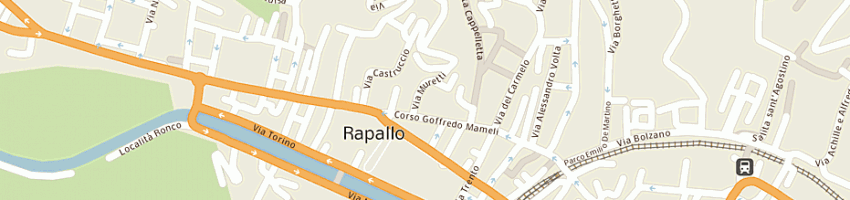 Mappa della impresa canessa remo a RAPALLO