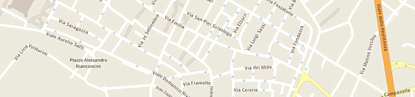 Mappa della impresa vanilla snc di bologna nunzio e vita giovanni a IMOLA