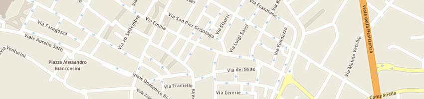 Mappa della impresa la mimosa di piazza edes a IMOLA