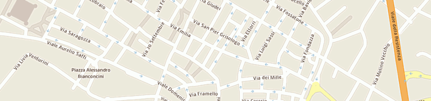Mappa della impresa fiorentini giuseppe a IMOLA