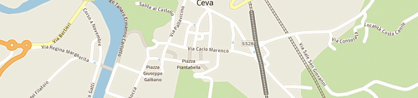 Mappa della impresa bar gelateria pasticceria bono a CEVA