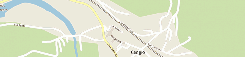 Mappa della impresa centro ufficio distribuzione a CENGIO